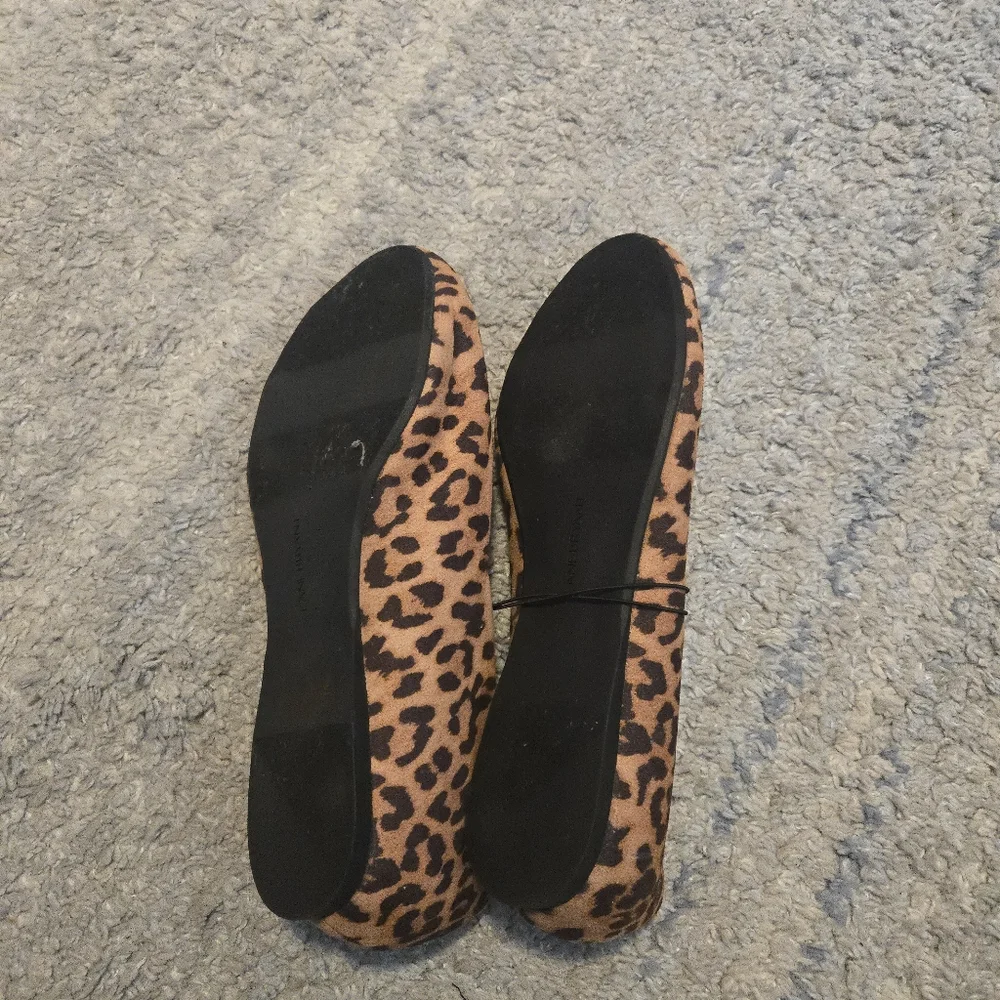 Lane Bryant Leopard Print Ballet Flats Size 10W NWT Animal Print Cheetah Shoes - Picture 5 of 6